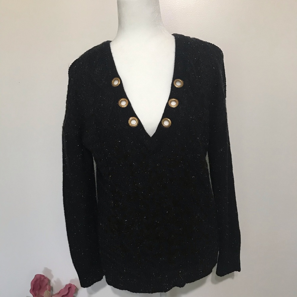 Moral Fiber Cold shoulder Sweater